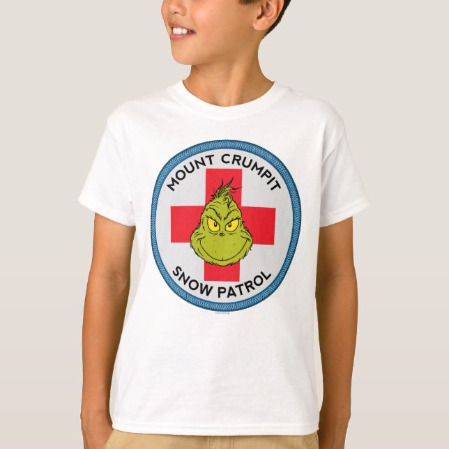 Grinch | Mt. Crumpit Snow Patrol T-Shirt (Front)