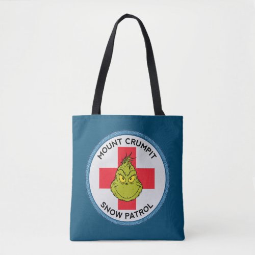 Grinch  Mt Crumpit Snow Patrol Tote Bag