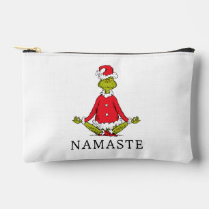 Grinch Namaste Santa Claus Accessory Pouch