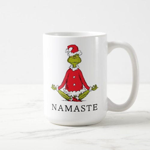 Grinch  Namaste Santa Claus Coffee Mug