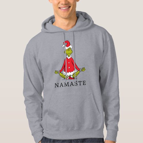 Grinch  Namaste Santa Claus Hoodie