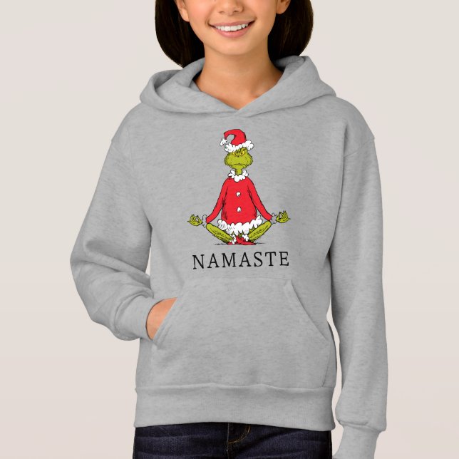 Grinch | Namaste Santa Claus Hoodie (Front)