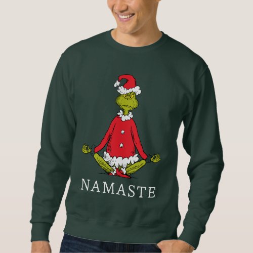Grinch  Namaste Santa Claus Sweatshirt