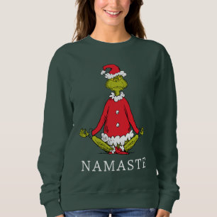 Grinch Namaste Santa Claus Sweatshirt