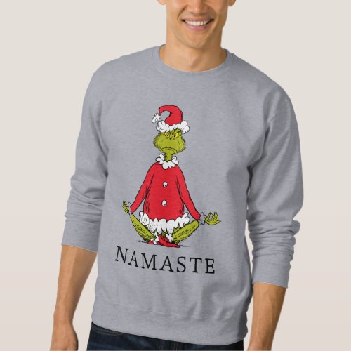 Grinch  Namaste Santa Claus Sweatshirt