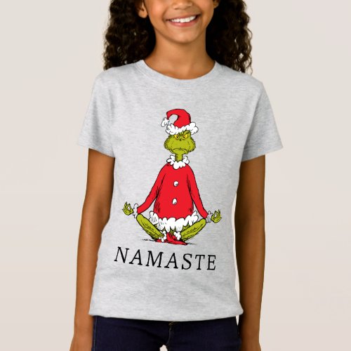 Grinch  Namaste Santa Claus T_Shirt