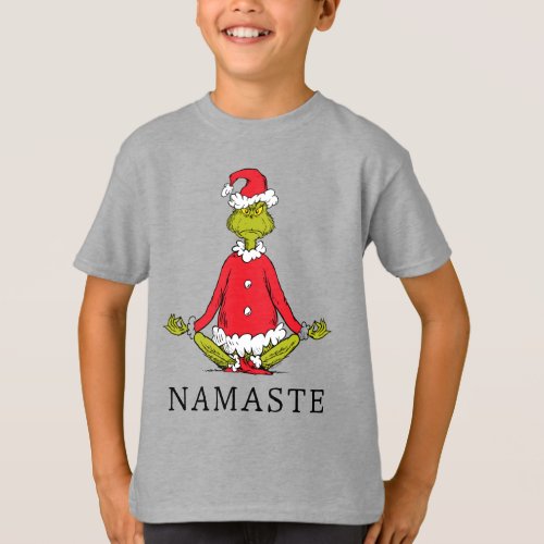 Grinch  Namaste Santa Claus T_Shirt