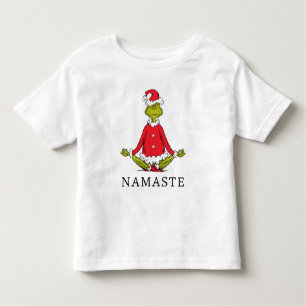 Grinch Namaste Santa Claus Toddler T-shirt