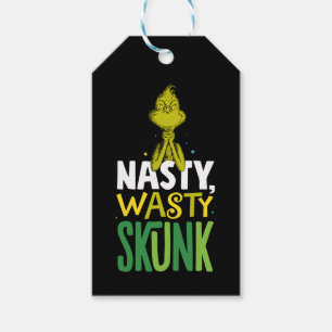 Grinch Nasty Wasty Skunk Gift Tags