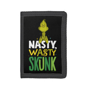 Grinch Nasty Wasty Skunk Trifold Wallet