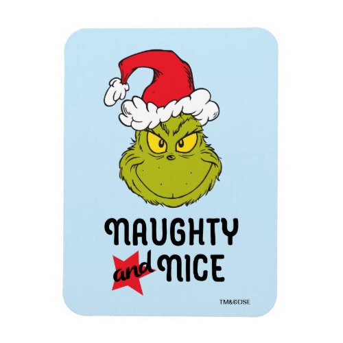 Grinch  Naughty and Nice Magnet