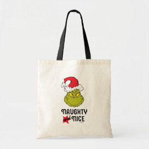 Grinch Naughty and Nice Tote Bag