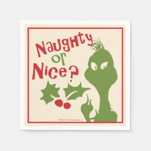 Grinch Naughty or Nice Paper Napkins