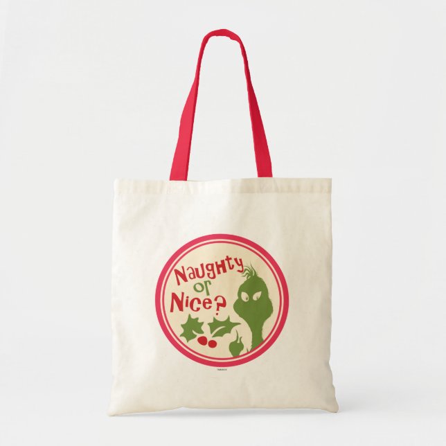 Grinch - Naughty or Nice? Tote Bag (Front)