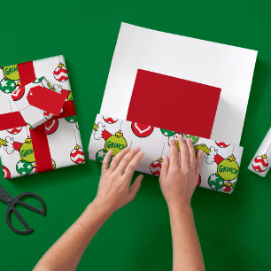 Grinch Ornament Pattern Wrapping Paper