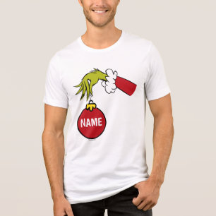 Grinch Personalized Name Tri-Blend Shirt