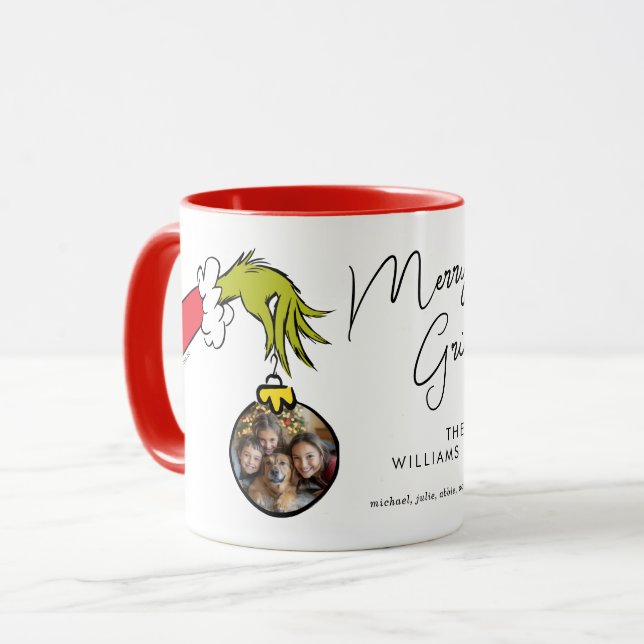 Grinch | Personalized Ornament Mug (Front Left)
