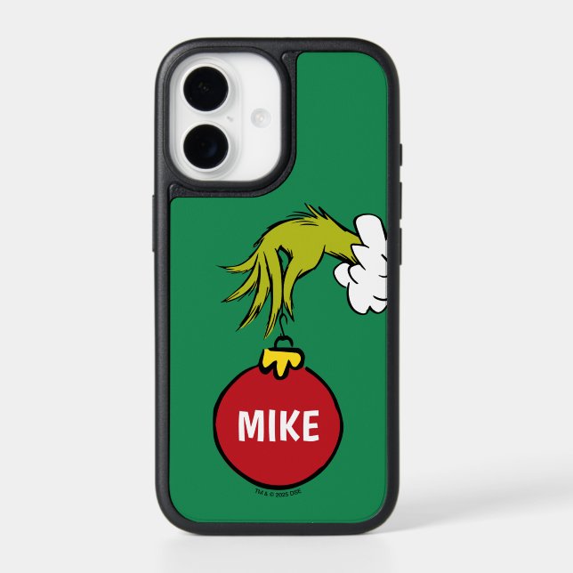 Grinch | Personalized Ornament Otterbox iPhone Case (Back)