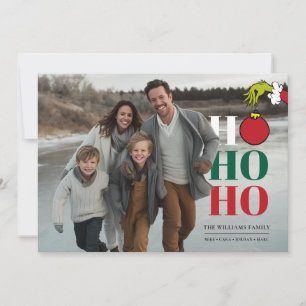 Grinch Personalized Photo Holiday Card