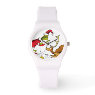 Grinch Prepares Max the Reindeer Watch