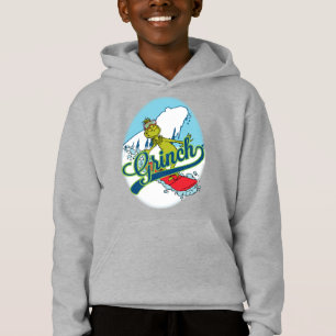 Grinch Snowboarding Hoodie