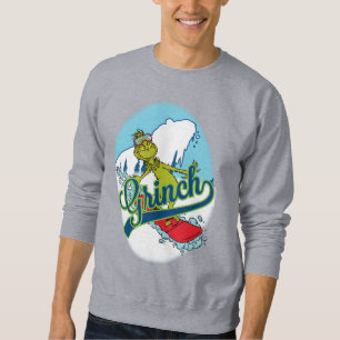 Grinch Snowboarding Sweatshirt