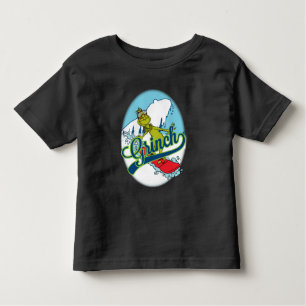 Grinch Snowboarding Toddler T-shirt