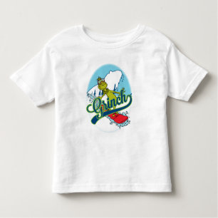 Grinch Snowboarding Toddler T-shirt