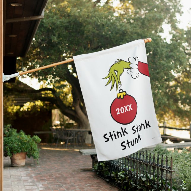 Grinch | Stink Stank Stunk House Flag (In SItu)