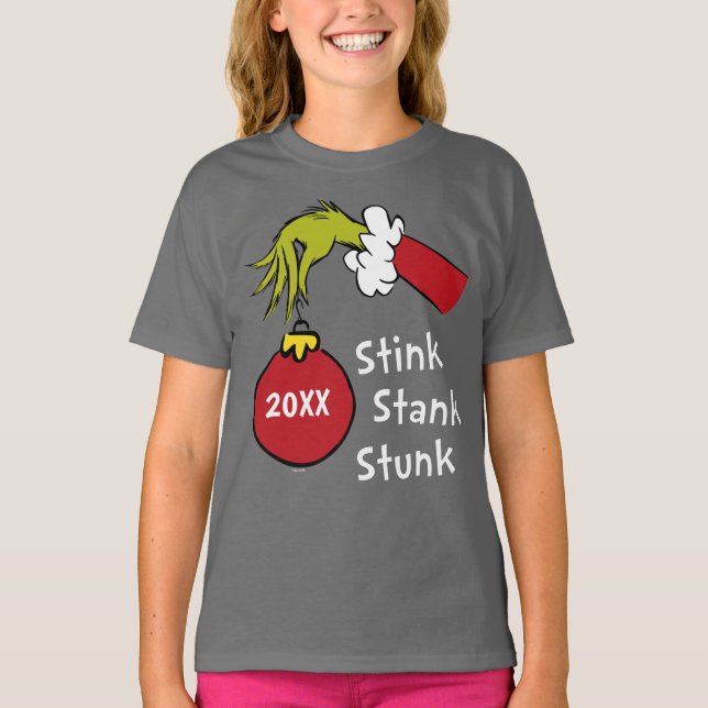 Grinch | Stink Stank Stunk T-Shirt (Front)