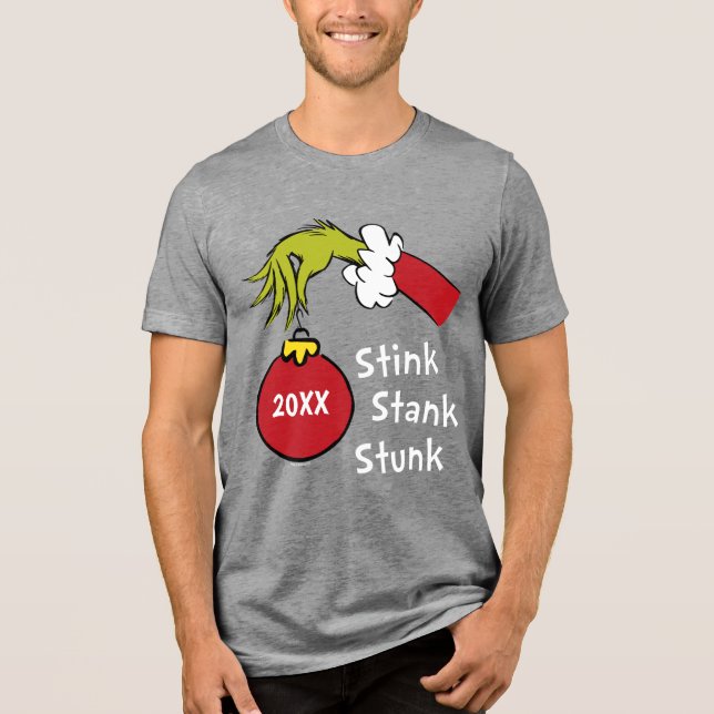 Grinch | Stink Stank Stunk Tri-Blend Shirt (Front)