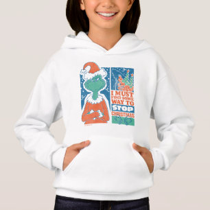 Grinch   Stop Christmas Vintage Graphic Hoodie