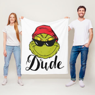 Grinch   The Dude Fleece Blanket