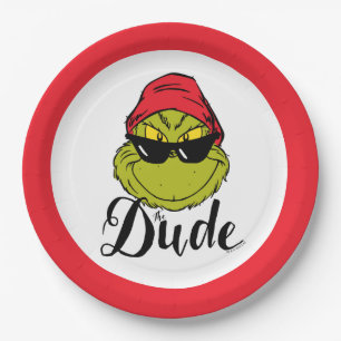 Grinch   The Dude Paper Plates