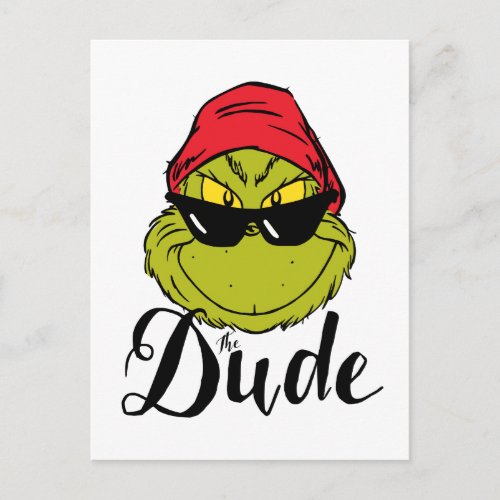 Grinch  The Dude Postcard