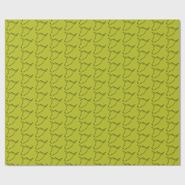 Grinch | The Mean Machine T-Shirt Wrapping Paper (Flat)