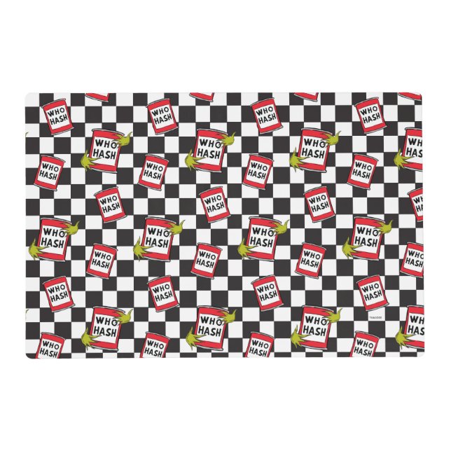 Grinch | Who Hash Pattern Placemat (Front)