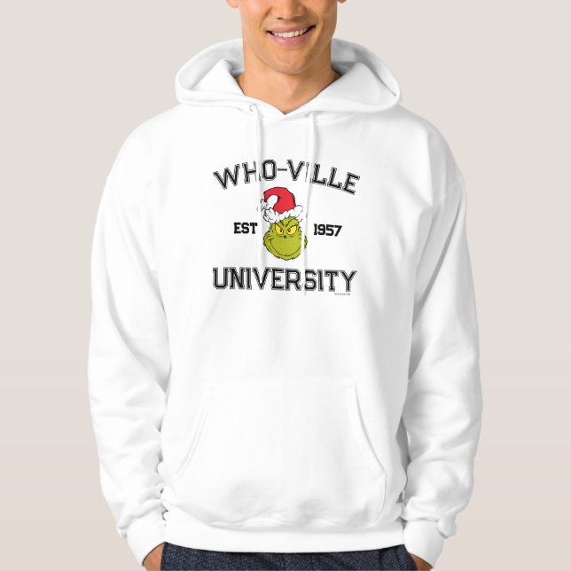 Grinch | Who-ville University Est 1957 Hoodie (Front)
