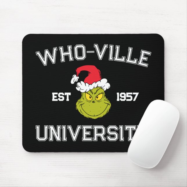 Grinch | Who-ville University Est 1957 Mouse Pad (With Mouse)