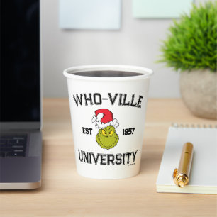 Grinch Who-ville University Est 1957 Paper Cups
