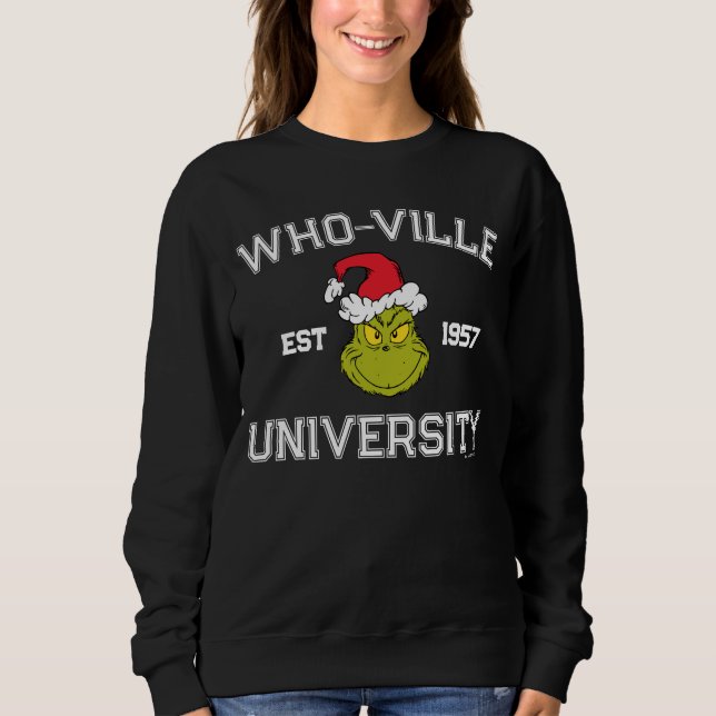 Grinch | Who-ville University Est 1957 Sweatshirt (Front)