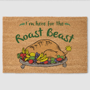 Grinch Whoville I'm Here for the Roast Beast Fiber Doormat