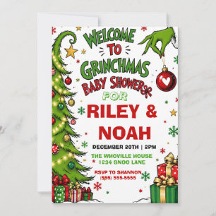 Grinchmas Baby Shower  Invitation
