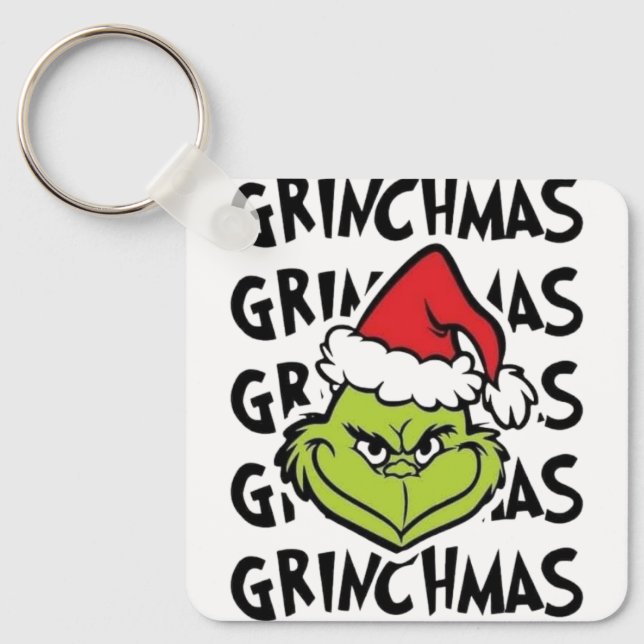 grinchmas in u  keychain (Front)
