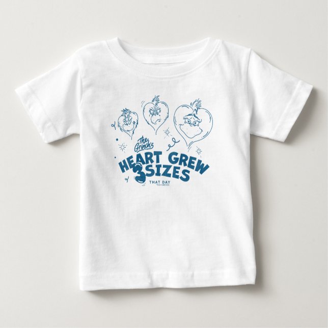 Grinch's Heart Grew 3 Sizes Baby T-Shirt (Front)