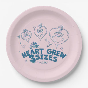 Grinch's Heart Grew 3 Sizes Paper Plates