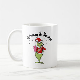 grinchy and bougie coffee mug