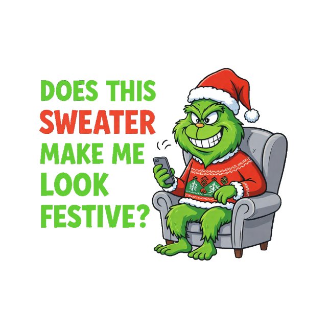 Grinchy Bigfoot Festive Sweater (Creator Uploaded)