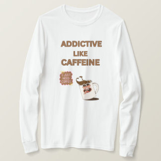 GRIND ME UP! White Long Sleeve Coffee Cup Women's T-Shirt