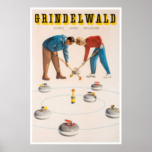 Grindelwald Art Swiss Travel Poster Switzerland